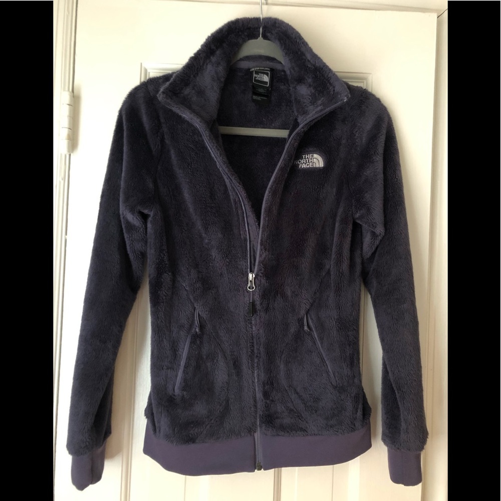 EUC The North Face Sherpa Zip-up in Blue; Size XS